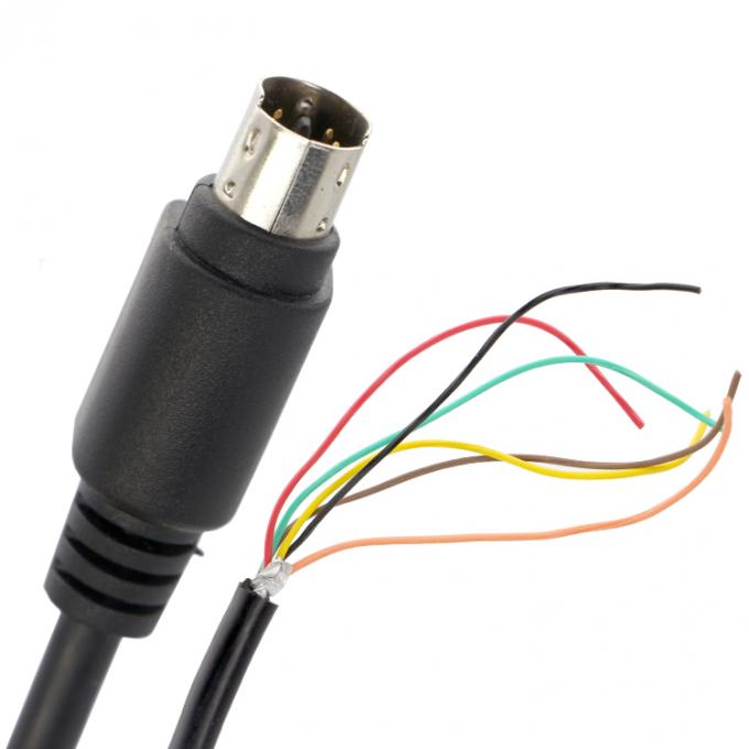 Aanpassing 6 7 8 PIN MINI DIN tot Pigtail Open Tinned Wire Cable 0