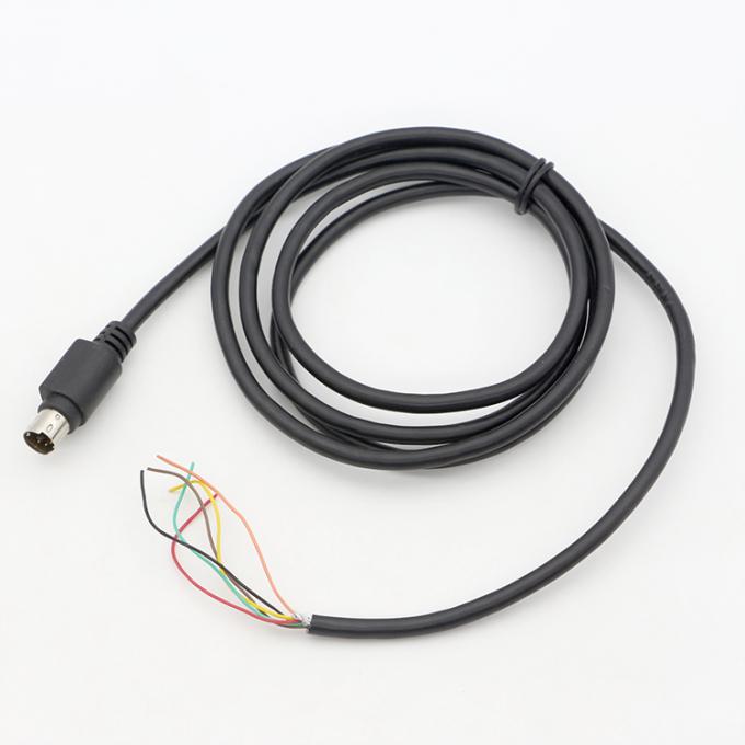 Aanpassing 6 7 8 PIN MINI DIN tot Pigtail Open Tinned Wire Cable 4