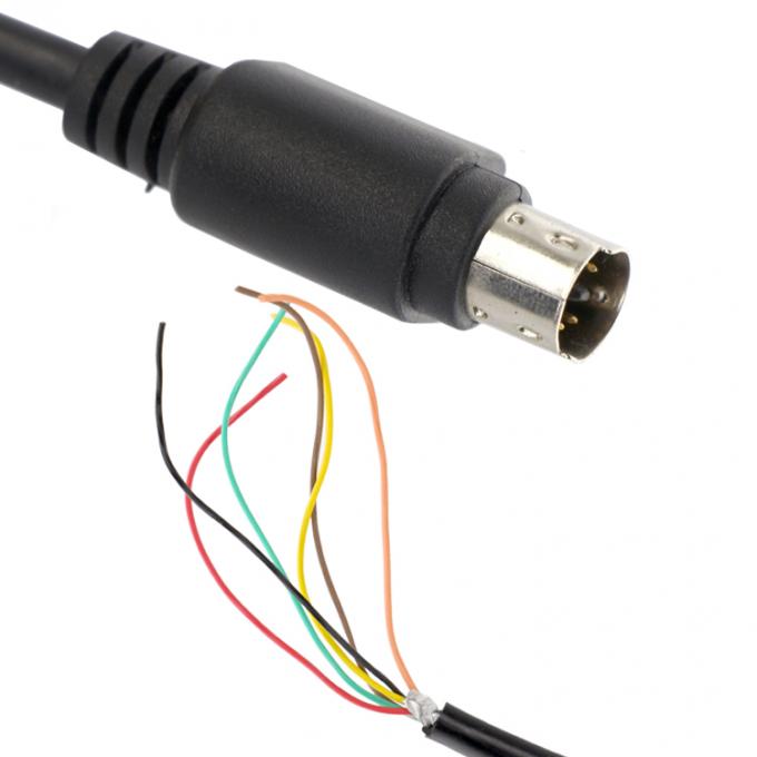 Aanpassing 6 7 8 PIN MINI DIN tot Pigtail Open Tinned Wire Cable 1