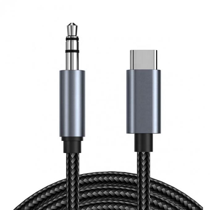DAC USB Type C naar 3,5 mm Audio Jack Mannelijke kabel AUX Koptelefoon Dongle Adapter voor Pixel Google 0