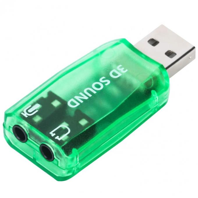 Plug and Play 5.1 Externe 3D microfoon Stereo Studio Audio USB Interface Soundcard Adapter met 3,5 mm koptelefoon 3