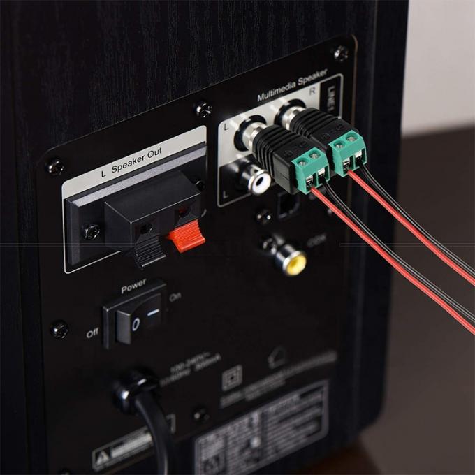 RCA Vrouwelijke Man tot Schroef Terminal AV Phono Solderless Plug Wire Connector Converter Audio Adapter 4