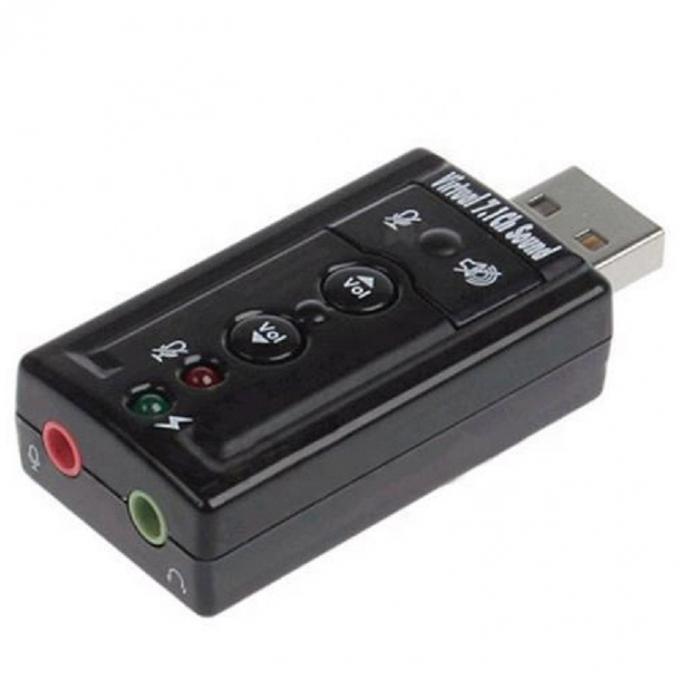 Plug-and-play Audio Mic Studio USB externe geluidskaartadapter 0