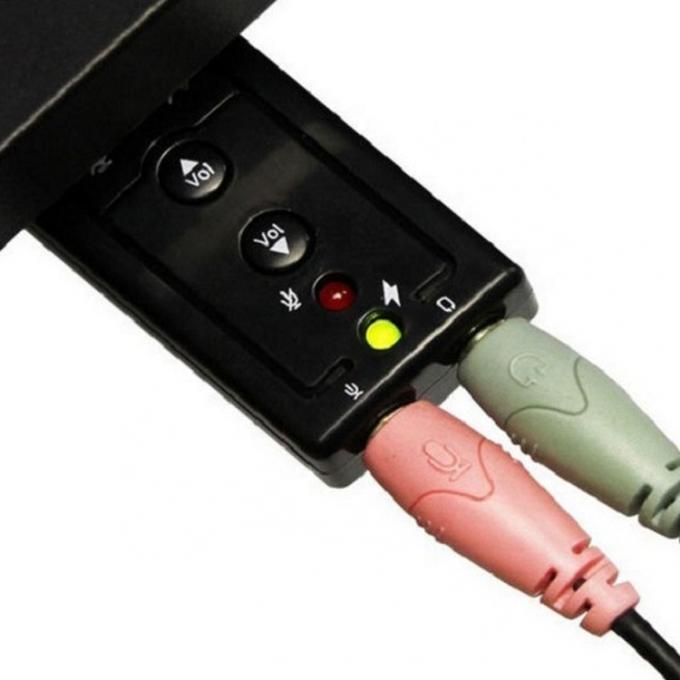 Plug-and-play Audio Mic Studio USB externe geluidskaartadapter 4