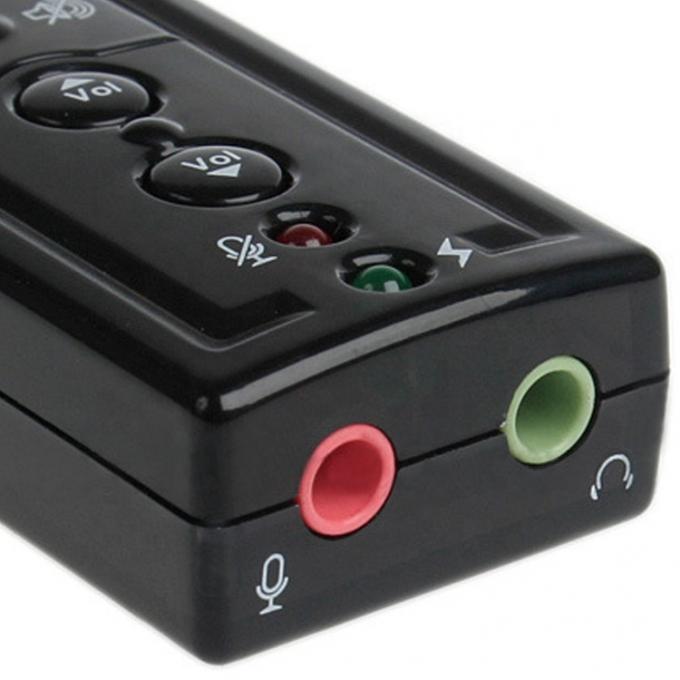 Plug-and-play Audio Mic Studio USB externe geluidskaartadapter 3