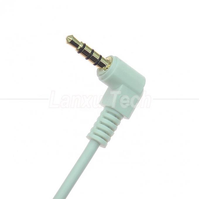90 graden hoek man tot man 3,5 mm 3 4 polen TRS TRRS mono microfoon stereo audio jack patch adapter kabel voor koptelefoon 2