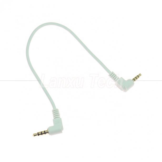 90 graden hoek man tot man 3,5 mm 3 4 polen TRS TRRS mono microfoon stereo audio jack patch adapter kabel voor koptelefoon 3