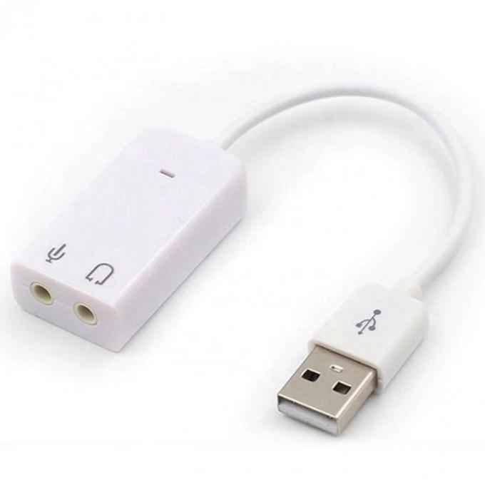 Plug and Play Audio Mic Studio USB External Sound Card Adapter Kabel 0