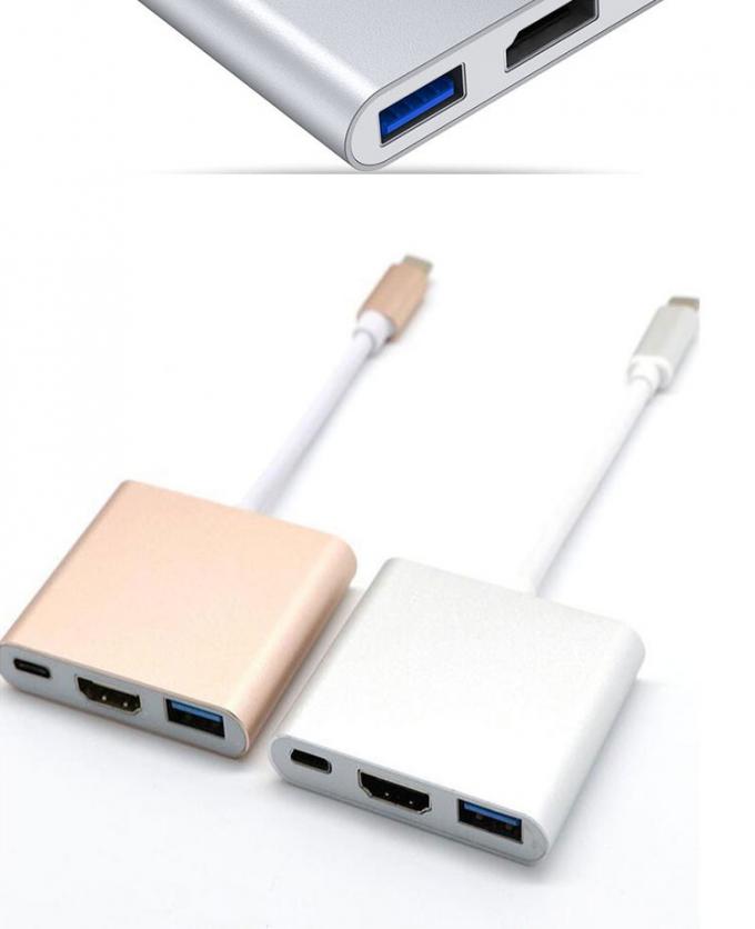 3 in 1 PD opladen 4K 1080P USB Type C OTG Docking Station Hub Adapter 6