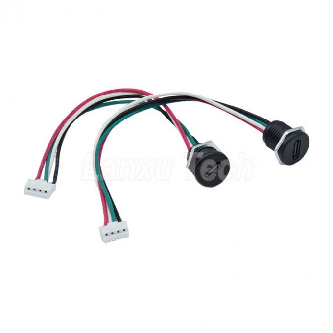 Waterdicht USB Type C Vrouwelijke stopcontact aansluiting op 4 pin PH 2.0 XH 2.54 SH1.0 VH ZH MX connector kabel 0
