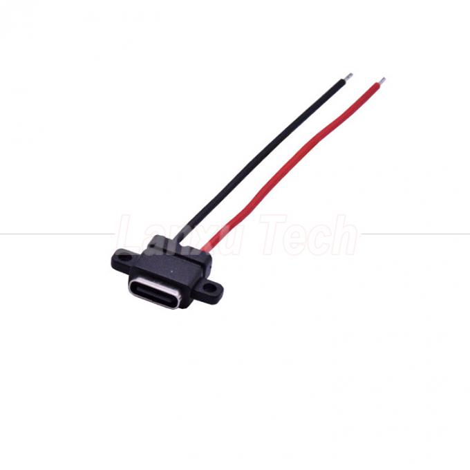 Waterdicht USB-type C-solder Vrouwelijke Jack Socket Draadkabel voor laptopprinter 2