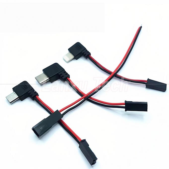 90 graden rechthoek USB 8 pin micro type C naar JST SYP connector kabel voor motorrijder magnetische mobiele telefoonhouder 1