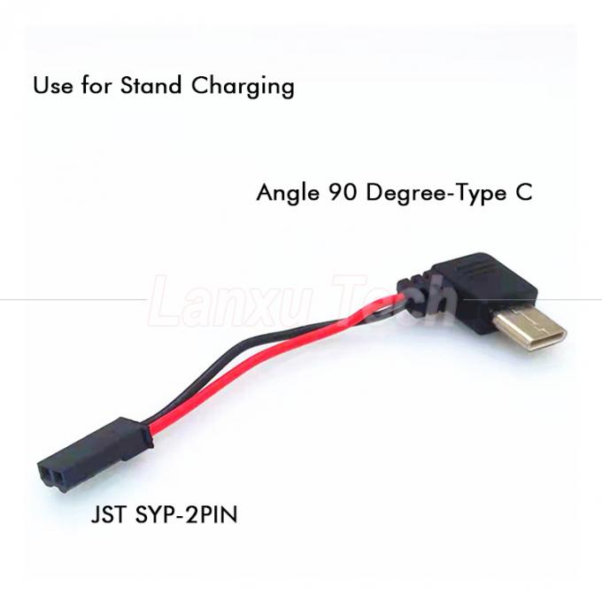 90 graden rechthoek USB 8 pin micro type C naar JST SYP connector kabel voor motorrijder magnetische mobiele telefoonhouder 3
