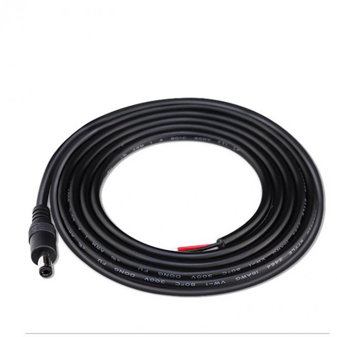 DC 2.1x5.5mm Mannelijke Vrouwelijke Socket Barrel Connector naar Open DC Pigtail Power Cable 7