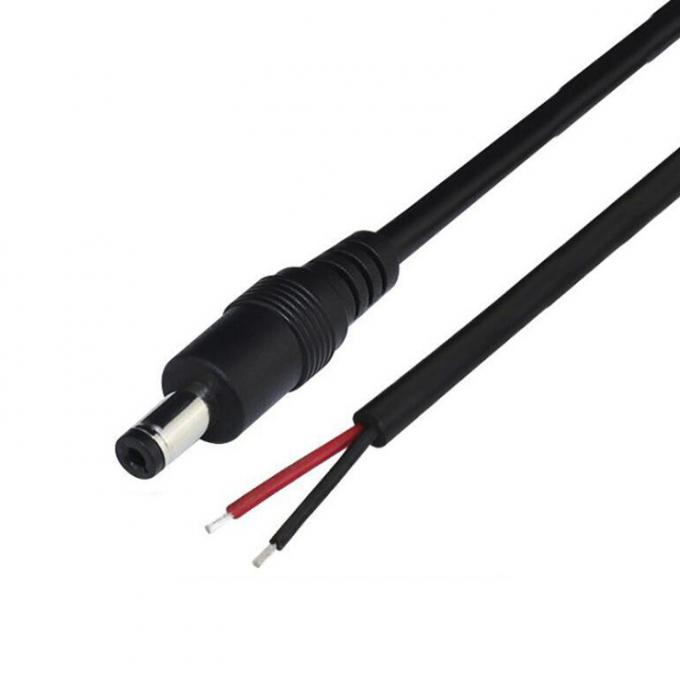 Custom Male Female Jack 1.35 2.5 2.1x5.5mm DC kabel Bare End Stripped Wire Pigtail kabel 4
