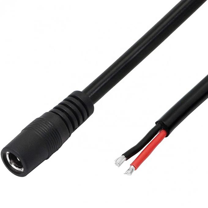 1M 2M 3M DC Supply Input Barrel Jack 2.1x5.5mm Mannelijk Vrouwelijk Socket naar Open Pigtail DC Power Cable 2