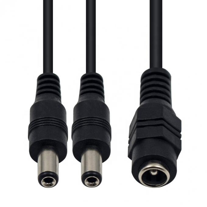 1 tot 2 manieren 1 Vrouwelijke tot 2 Mannelijke 5.5x2.1 mm DC Power Supply Splitter Cable voor CCTV Camera Led Strip 4