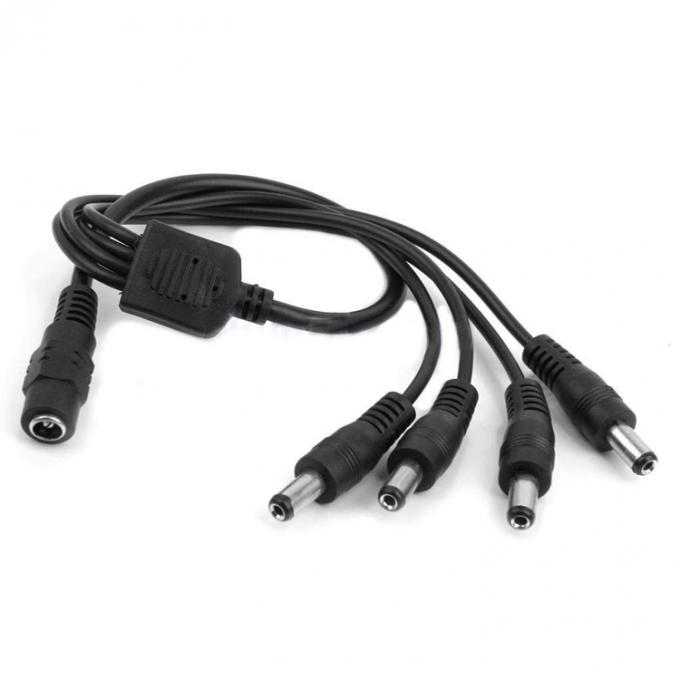 1 tot 4 manieren 1 Vrouw tot 4 Man 5,5x2,1 mm DC stroomvoorziening Splitter kabel voor CCTV Camera LED 1