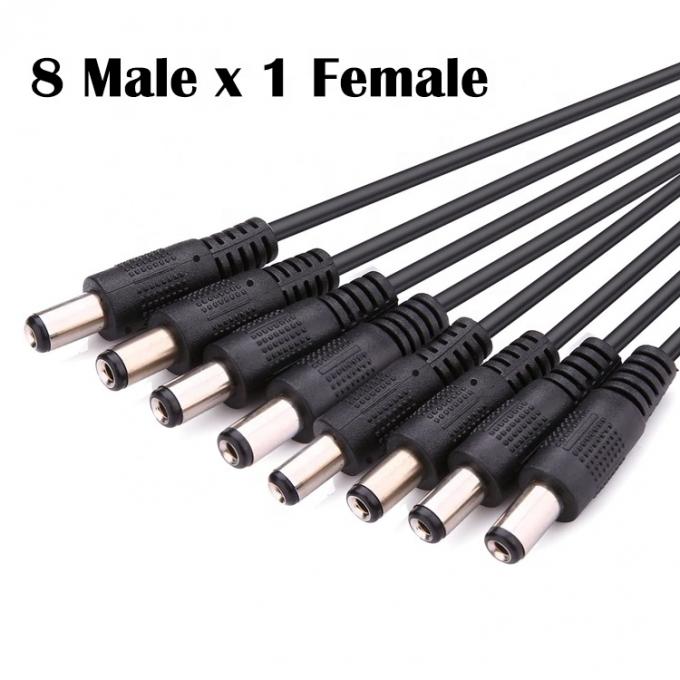 1 tot 8 manieren 1 Vrouw tot 8 Man 5.5x2.1 mm DC stroomvoorziening Splitter kabel voor CCTV camera LED strip 2