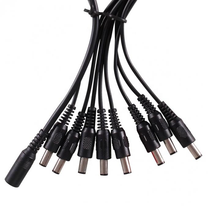 1 tot 8 manieren 1 Vrouw tot 8 Man 5.5x2.1 mm DC stroomvoorziening Splitter kabel voor CCTV camera LED strip 5