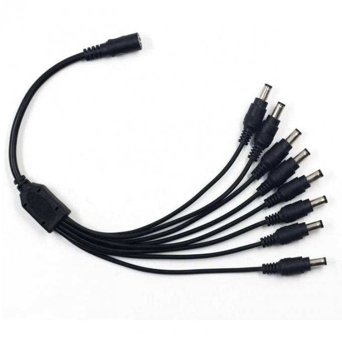 1 tot 8 manieren 1 Vrouw tot 8 Man 5.5x2.1 mm DC stroomvoorziening Splitter kabel voor CCTV camera LED strip 6