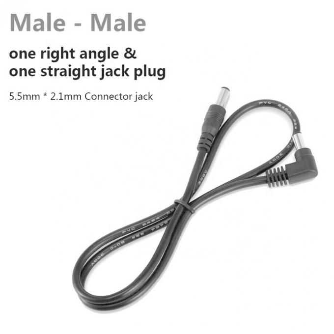 90 graden rechthoek man tot rechte man 5,5x2,1 mm vat Jack DC-verlengkabel 3