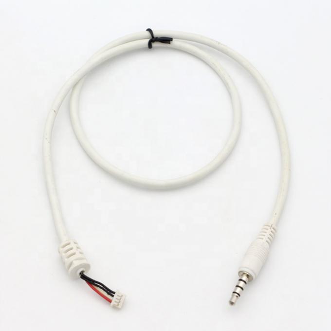 Custom Wit 3,5 mm TRRS Audio DC Jack naar JST 2,0 mm 2,54 mm Pitch Connector Assembly Cable 4