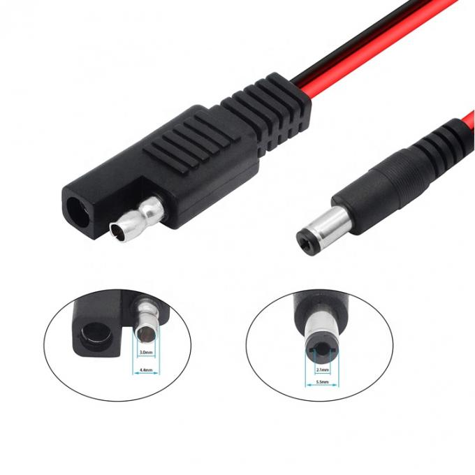 14AWG DC Plug 5.5x2.1mm Male to SAE 2 Pin Connectors Verlengkabel voor Automotive RV Solar Panel 2