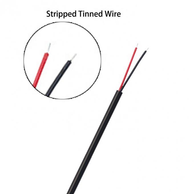 Aanpassing 90 graden hoek DC vat Jack Man 3,5x1,35mm tot gestript gebakken draad Pigtail Bare End Cable 4