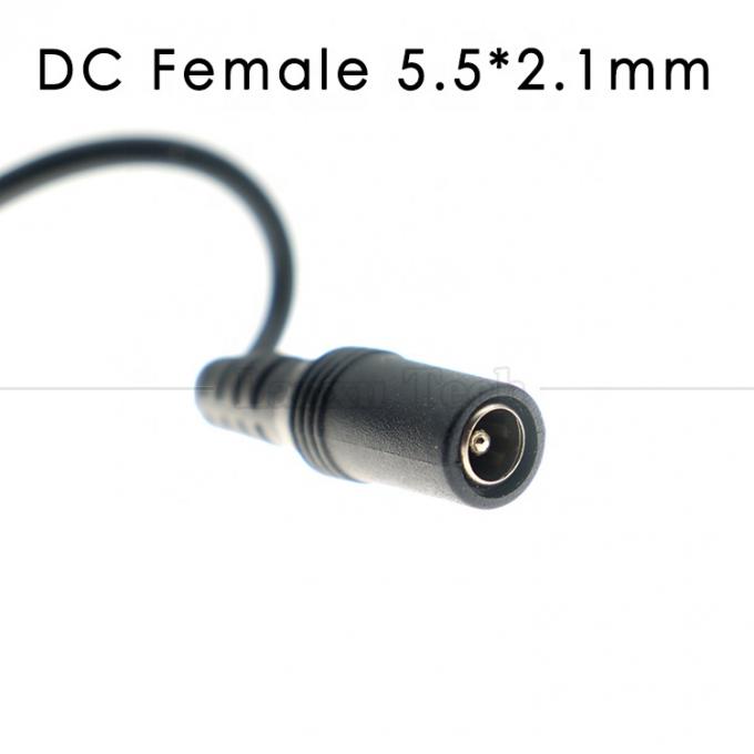 Op maat gemaakte DC Vrouwelijke vat Jack Plug 5.5x2.1mm Connector to Open Tinned Pigtail Wire Cable voor Led Light 3
