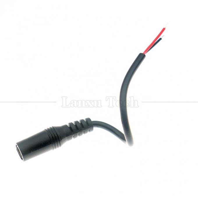 Op maat gemaakte DC Vrouwelijke vat Jack Plug 5.5x2.1mm Connector to Open Tinned Pigtail Wire Cable voor Led Light 7