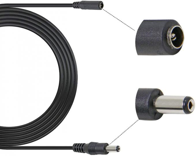 CUSTOM 1m Man tot Vrouw Man tot Man 2,1x5,5 mm DC-verlengkabel 3