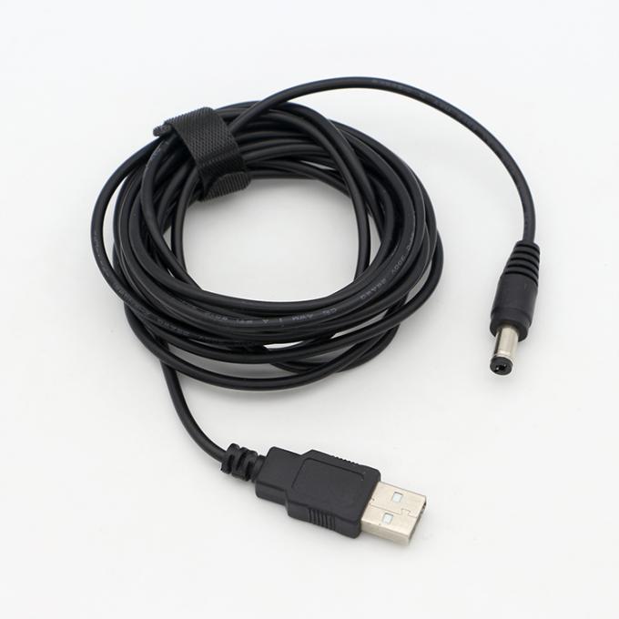 1M 2A 5V USB naar DC 5,5x2,1 mm Barrel Jack Power Charger Cable voor Led Light Lamp Speaker Fan Tablet Camera Router TV Box 9