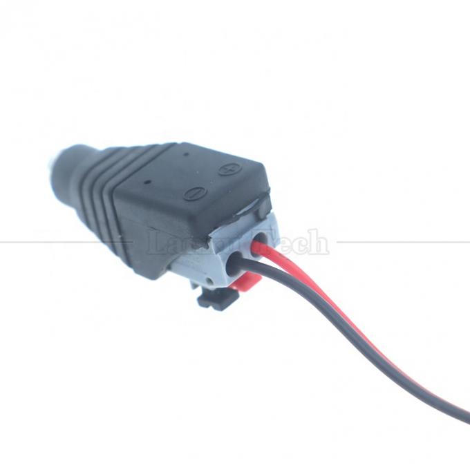 Solderloze drukknop DC 5.5*2.1mm Mannelijke Vrouwelijke Loop Jack tot 2p Draadkabel Connector voor LED Strip Camera 2