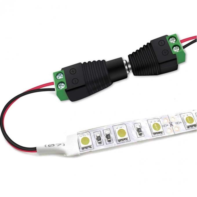 Solderloze 12v 24v 5.5x2.5mm 5.5x2.1mm Vrouwelijke DC-stroom aansluiting Jack Adapter voor CCTV-camera Led Strip Lights 5