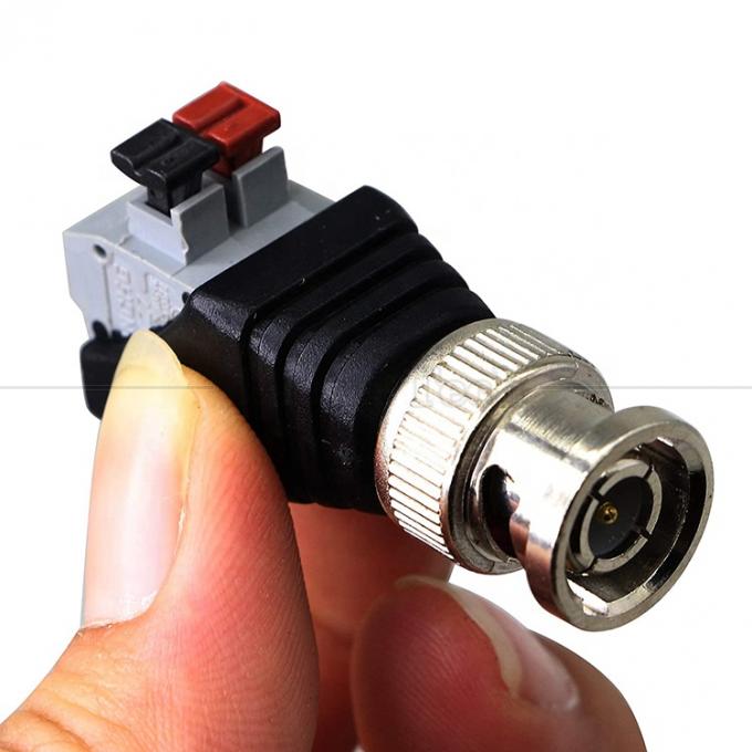 Solderloze schroef terminal 2 Pin drukknop BNC Mannelijke Vrouwelijke connector stroomadapter voor CCTV camera 1