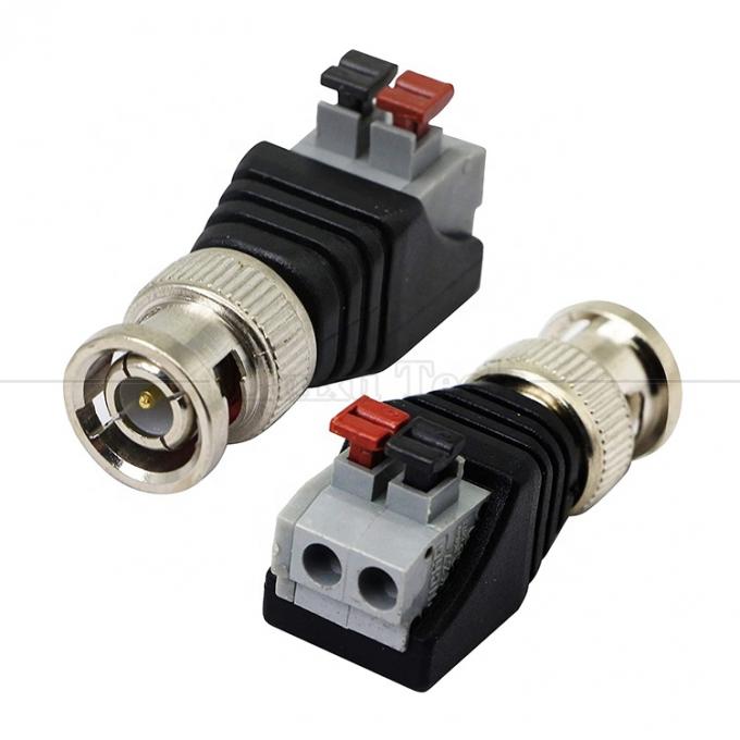 Solderloze schroef terminal 2 Pin drukknop BNC Mannelijke Vrouwelijke connector stroomadapter voor CCTV camera 4