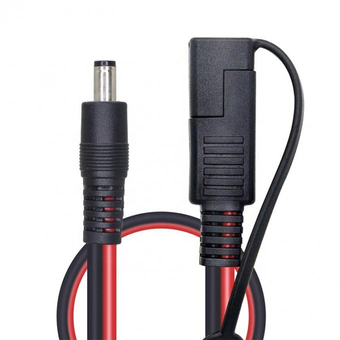 10A Fuse DC Jack 5.5x2.1mm naar SAE Plug Power Extension Cable voor motorfiets zonnepaneeloplader 1