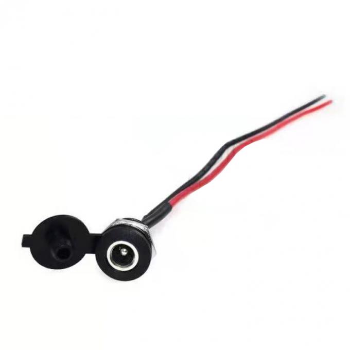 Panel Mount Draad DC Socket Vrouwelijke Jack 5.5x2.1mm tot 2 Draden Open Pigtail End Cable 2