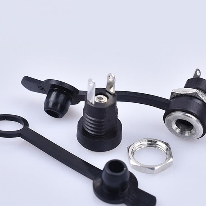 Panel Mount Draad DC Socket Vrouwelijke Jack 5.5x2.1mm tot 2 Draden Open Pigtail End Cable 4