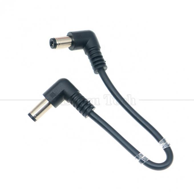 12V 24V Mannelijk naar Mannelijk DC Hoek Plug Jack Connector 5.5*2.1mm Power Supply Extension Wire Cables 1
