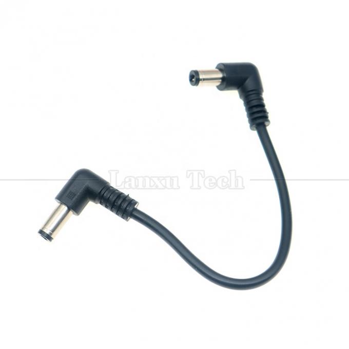 12V 24V Mannelijk naar Mannelijk DC Hoek Plug Jack Connector 5.5*2.1mm Power Supply Extension Wire Cables 4