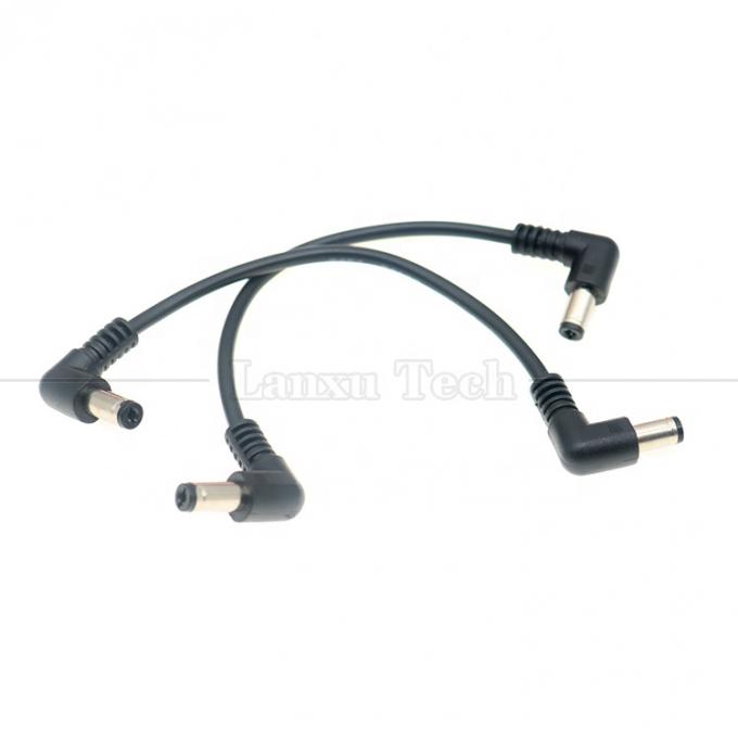 12V 24V Mannelijk naar Mannelijk DC Hoek Plug Jack Connector 5.5*2.1mm Power Supply Extension Wire Cables 5