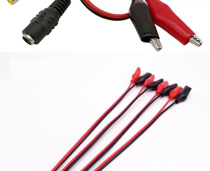 30 cm DC 5.5x2.1mm Mannelijk Vrouwelijk tot Dubbele Alligator Clips Stroomvoorziening DC Kabel 3