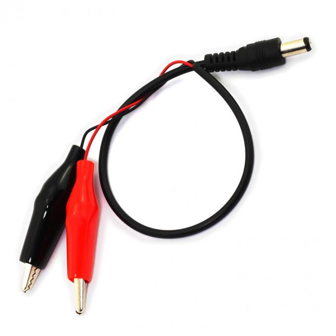 30cm DC-vat Jack 5.5x2.1mm Mannelijk Vrouwelijk tot Dual Alligator Clips Stroomvoorziening DC-kabel voor CCTV-camera 5
