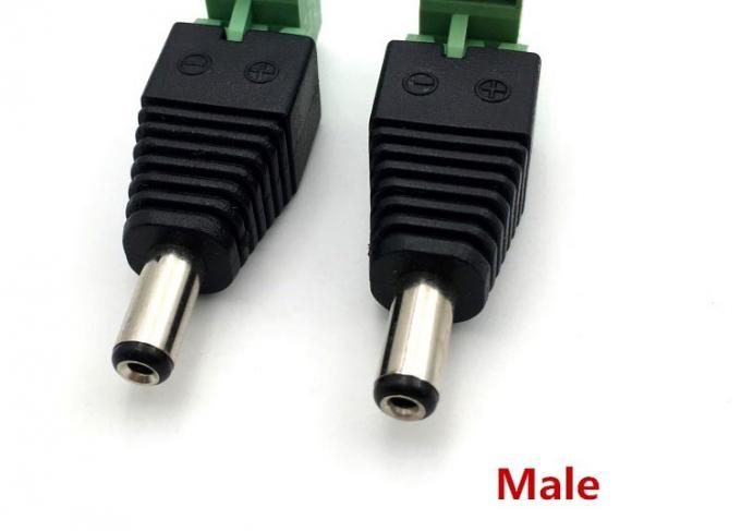 Solderless Insert Manlijk Vrouwelijk 2.1 X 5.5mm DC Jack Connector Power Terminal Plug Adapter voor LED Strip CCTV Camera 2