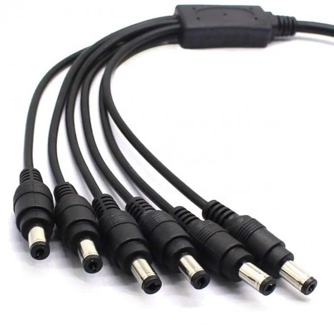 1 tot 6 manieren 1 Vrouw tot 6 Man 5.5x2.1 mm DC stroomtoevoer Splitter kabel voor CCTV camera LED strip 2