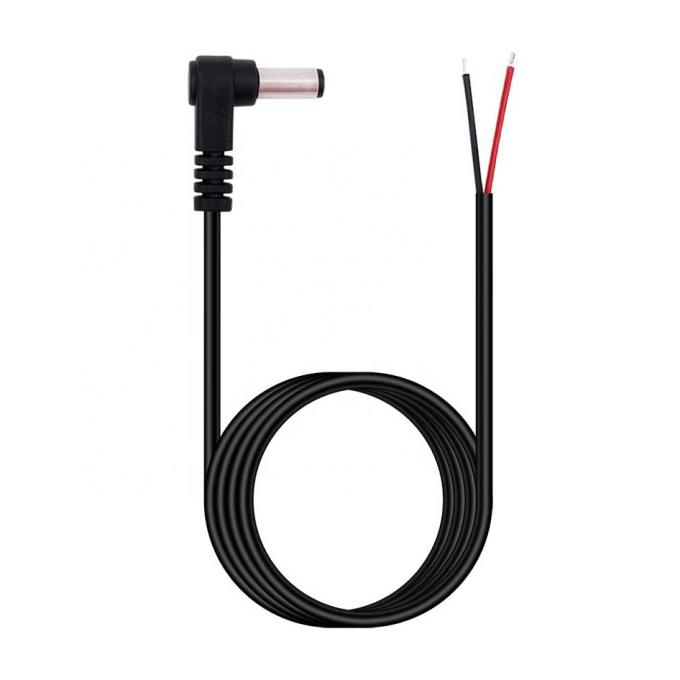 CUSTOM 90 graden rechtse Angel DC vat Jack Man Vrouwelijk openen Pigtail DC Power Charger kabel 1