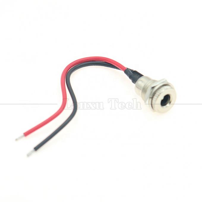 10cm 18AWG 5A Panel Mount DC 099 Vrouwelijke stopcontact 5.5x2.1mm 2.5mm Metalen draadverbinding om open te maken 1