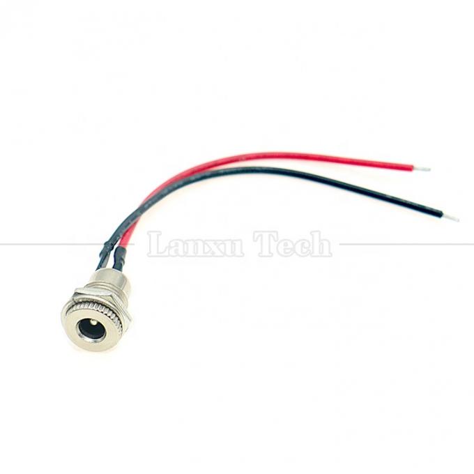 10cm 18AWG 5A Panel Mount DC 099 Vrouwelijke stopcontact 5.5x2.1mm 2.5mm Metalen draadverbinding om open te maken 5